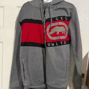 Ecko United Gray Full Zip Y2K Hoodie